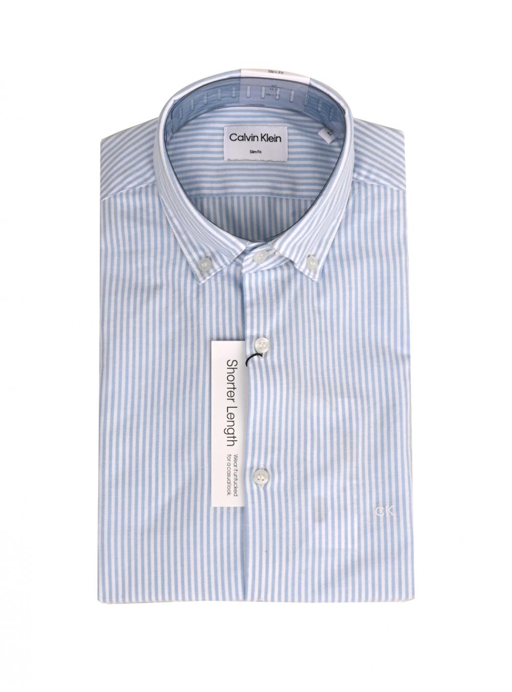 Calvin klein men s shirt k10k109883 0gy WASHED OXFORD STRIPE