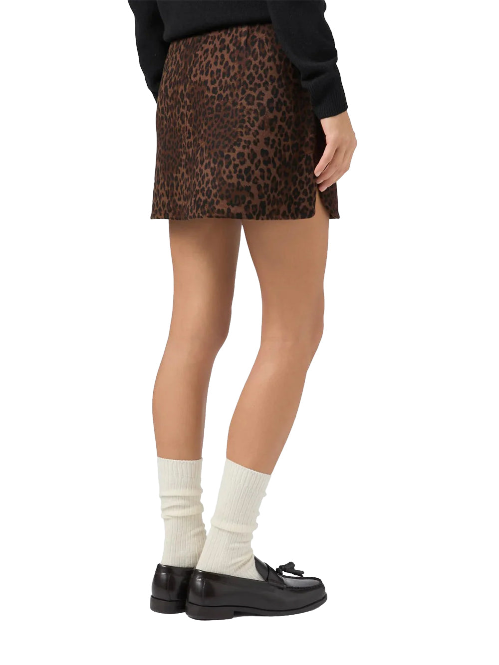 Minijupe Femme Saint Barth EIRA_DOUBLE-00006I Léopard Foncé