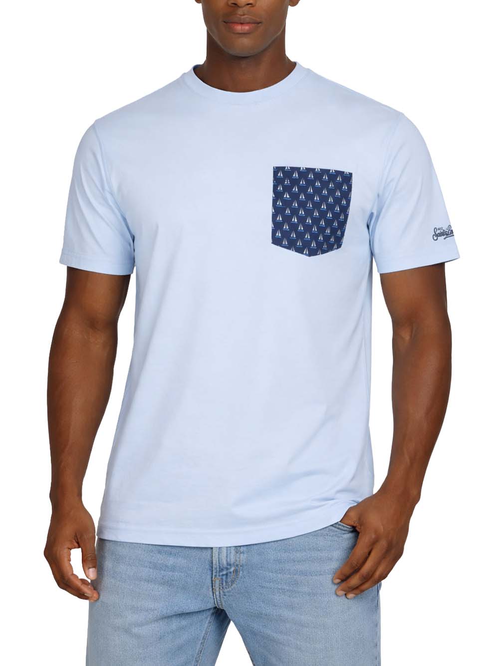 T-Shirt Uomo Saint Barth blanche-02086l 31 REGULAR SAIL 61